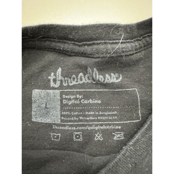 THREADLESS DESIGN BY DIGITAL CARBINE SPACEMAN Astronaut Size L PRINT T SHIRT - Picture 3 of 4